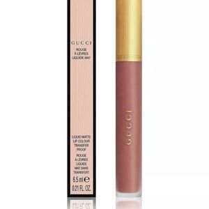 Gucci Rouge A Levres Matte Lip Colour Transfer Proof In Mildred Rosewood 203